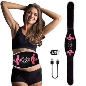 Andra massageartiklar Smart EMS Wireless ABS Muscle Stimulator Abdominal Training Belts Electric Weight Loss Fitness Body Slimming Massager Unisex 230826