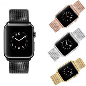 Adatto per cinturino Apple Watch da 45 mm serie 8 7 6 SE 5 41 45 44 42 cinturino in metallo di lusso in acciaio inossidabile adatto per Iwatch 4 3 2 1 38 mm 40 mm cinturino ad anello Milano cinturino Correa