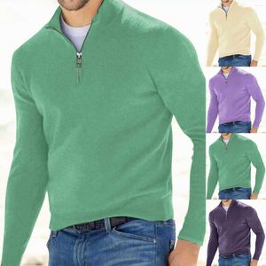 Männer Pullover Einfarbig Dünne Pullover Männlich Herbst Und Winter Einfache Langarm Warme Hemd Unten Outdoor Kleidung Gestrickte Pullover