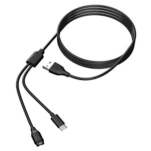 Cabo de carregamento usb tipo c 2 tamanhos, 2 em 1, para garmin fenix 7 7s 7x 6 5 5x venu2, adaptador de carregador de energia, suporte para smartwatch