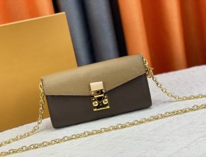 Top Designer Womens Bolsa de Ombro Luxo Envelope Bolsas Flor Carta Cadeia Crossbody Senhoras Mini Messenger Bags Couro Moda Bolsas Top-Qualidade