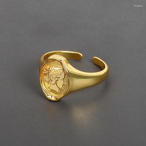 Anéis de casamento charme aberto rainha para mulheres dedo ajustável dia dos namorados presente jóias 2023