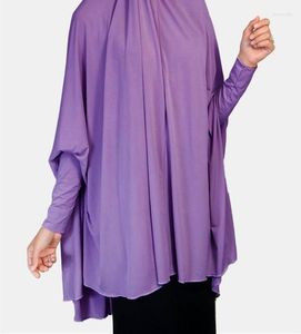 Roupas étnicas Ramadan Eid Mulheres Grande Khimar Oração Muçulmana Vestuário Overhead Scarf Hijab Manga Longa Lenço Niqab Nikab Abaya Robe