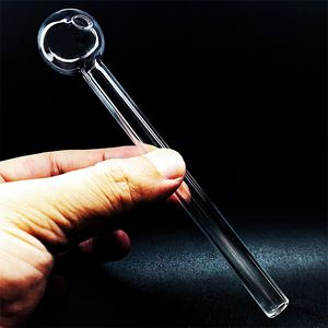 15 cm Glas-Ölbrennerrohr, Mini-Rauchrohr, transparentes Strohrohr, Brenner, Wasserrauch, 30 mm Kugelblasenglasrohr, OEM- und ODM-Zubehör