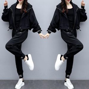 Women's Two Piece Pants Spring Autumn Retro Leisure Sports Suit Fashionable Temperament Age Reducing Wear Set For Women Outfits