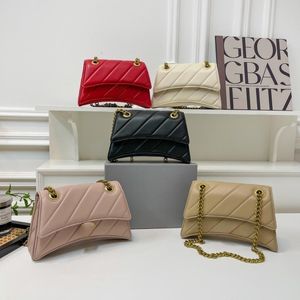 Kvinnorns timglashandtag Fashion Crossbody Bags Clutch Flap Tote Leather Pochette Luxury Designer Plånbok Purses Crocodile Mönster H