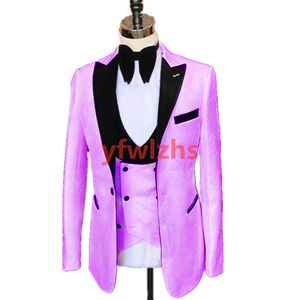 Hochzeits-Smoking, Ein-Knopf-Herrenanzüge, Bräutigam, spitzes Revers, Bräutigam-Smoking, Hochzeit/Abschlussball, Mann, Blazer, Jacke, Hose, Weste, Krawatte W1251111126