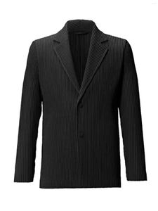 Abiti da uomo ALSEY Miyake Blazer a pieghe Eleganti pieghe originali Cappotti maschili invernali Giacche eleganti Abbigliamento firmato da uomo Giacca da uomo Miyake 699