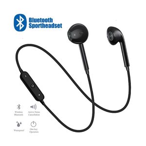 Auricolari Bluetooth senza fili con archetto da collo S6 Sport Auricolari in-ear per iPhone Xiaomi Samsung