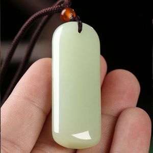 Hetian jade wek-jin and safe natural pendant jade pendant men and women necklace jade jade jade