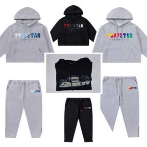 Hoodies moletom casual de alta qualidade bordado homens mulheres trapstar hoodie londres atiradores com capuz trapstar tracksuit designer pullovers l3z