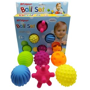 Fitness topları çok elle kavrayan top dokunsal algı yumuşak top bb top bebek oyuncak 6 set 230826