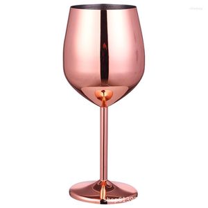 Kieliszki do wina ze stali nierdzewnej szampana szampan koktajl Koktajle Kreatywny metalowy bar restauracja Goblet Rose Gold