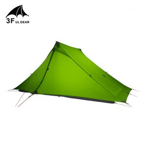 Namioty i schroniska 3F UL Gear Lanshan 2 Pro Person Outdoor Ultralight Camping Tent 3 sezon profesjonalny 20d nylon oba strony krzem 230826