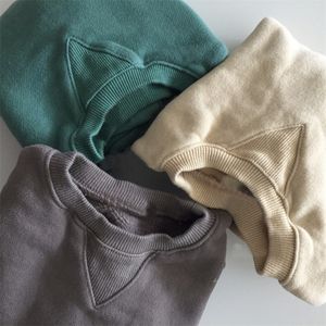 Pullover Sweatshirts Hoodies Hooded Full Sleeve Solid Pullover Cotton Fashion Warm Cute Comfort Winter Autumn Kids Unisex 230826