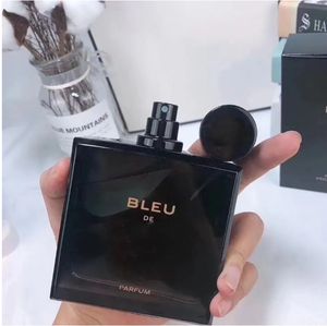 Marca de luxo 100ml bleu de perfume pour homme spray bom cheiro longa duração homem azul colônia spray navio rápido