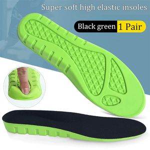 Shoe Parts Accessories Sport Insoles Pu Thicker Soft Shoes Man Women Heightened Sole Deodorant Breathable Cushion Running Pad for Feet 230826