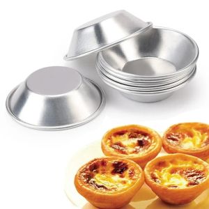 10 st kök bakning mögel aluminiumlegering ägg tårta cupcake kakor mögel för konditor kakor efterrätt mini cupcake bakning panna 828