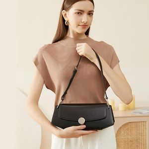 Evening Bags Brand Second Cow Leather Shoulder Real Skin Luxury Women Crossbody Bag Trendy Handbag Purses