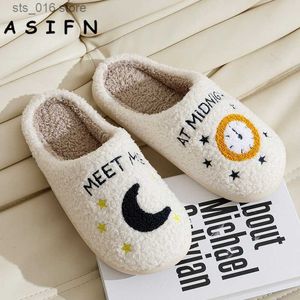 Slippers ASIFN New Taylor Style Winter Women's Slippers Meet Me At Midnight Cute Comfortable Slides Soft Flat Fur Slipper Fuzzy Shoes T230824