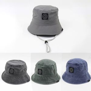 Man Bucket Hats Stones Hat Mens Lace Up Designer Womens vandring Sport Stone Cap Casquette Wide Brim Hip Hop Compass F44k#