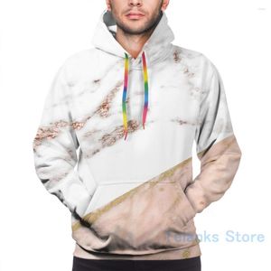 Men's Hoodies Mens Sweatshirt For Women Funny Rose Gold Marble Blended Print Casual Hoodie Streatwear