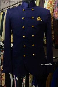 Приходите Homme Navy Blue Suits Men Captain Suits Jacket Pants Men Groom Свадебная подготовительная вечеринка для вечеринки в смокинге Blazer 2 куски Q230828