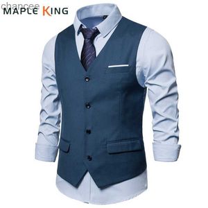 Colete masculino casual, 9 cores, 2020, negócios sociais formais, fantasia steampunk, casaco de cintura para homens, colete de terno S-6XL hkd230828