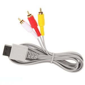 1,8M Audio Video AV Kabel Kabel 3 RCA kabel przewodowy do konsoli Nintendo Wii