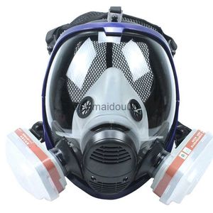 Vêtements de protection 7 en 1 masque à gaz chimique chaud 6800 respirateur de poussière peinture insecticide spray silicone masque complet filtre pour le soudage en laboratoire HKD230825