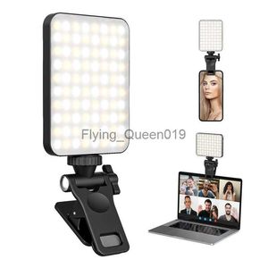 LED FILL Light Portable Mini Selfie Light for Laptop Video Conference Telefon komórkowy Vlog transmisja na żywo wypełnienie lampa fotografia HKD230828