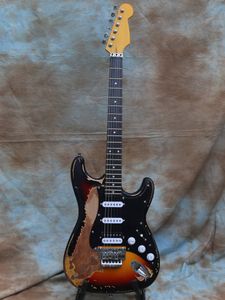 Aged/Relic Electric Guitar ST Double Bocking SRV