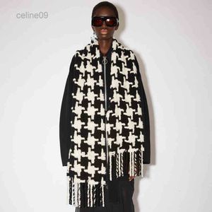 AC MEN WOMEN GENERAL STYLE SCARF BLANKET WOMENS BLACK WHITE PLAID3OGI3OGI