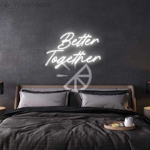 Gratis frakttillverkning Bröllopsdekoration Anpassad LED Neon Light Custom Letter Sign till salu HKD230825