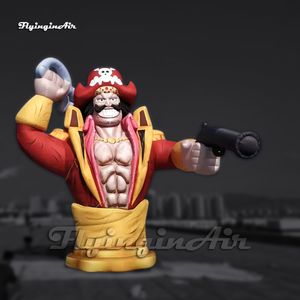 Incrível gigante inflável pirata capitão cartoon figura modelo 6m air blow up roger para show de anime