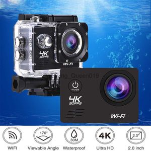 Action-Kamera Ultra HD 4K 16,0 MP WiFi 2,0-Zoll-Bildschirm 170D Unterwasser 30 m wasserdicht Pro Helm Videoaufzeichnungskameras Sportkamera HKD230828