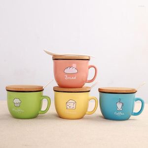 Tazze Tazza da caffè in ceramica pratica creativa con coperchio