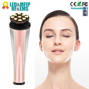 Face Care Devices Skin RF Radio Frequency EMS Pulse Massager LED P on Therapy Rejuvenation for Tightening Lifting Sagging Wrinkles 230828