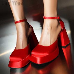 Women Shoes Platform Elegant Pumps Buckle Round Toe High Heels Stylish Design Fashion Brand Dress Quality Women's shoes 9a68 's