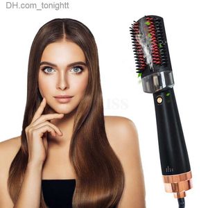 Professional Hair Dryer Brush Steam Electric Hairdryer Brush For Hair Infrared Hair Straightening Brush With Vapor Roller Styler Q230828