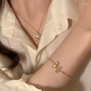 Подвесные ожерелья Gamirose Vintage Rose Women's Women Chaine Chain Corean Choker Collecle Gold Color Bracelet Женские легкие роскошные ювелирные изделия подарки