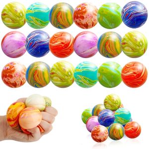 Brinquedo de descompressão 18pcs Stress Balls Party Favors Squishy Squeeze Ball Sensory Toys para Crianças Presente de Sala de Aula Crianças Autistas Caixa de Prêmio Enchimentos 230826