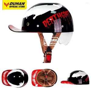 Мотоциклетные шлемы 20 цветов ретро полуболочный сертификация Dot Dot Электрическая защита бейсболка мужчины женщины мотокросс