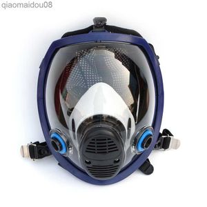 Koruyucu Giysiler Kimyasal Maske 6800 7suits 6001 Gaz Maskesi Asit Toz Solunum Boya Pestisit Sprey Silikon Filtre Laboratuvarı Kartuşu Kaynak HKD230826