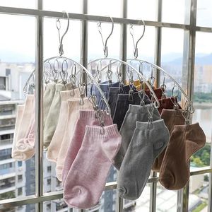 Hängare rostfritt stål hängare vindtät klädstativ strumpa torkning tvätt luftare underkläder bh hållare