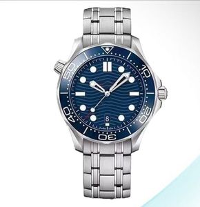 En kaliteli saat seramik çerçeve rologio mavi kol saati erkekler için dalga baskı kadranı kadran saatleri mekanik otomatik hareket iş rahat saatler montre beyaz mavi lacivert
