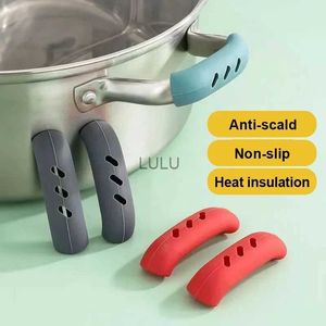 Silicone Heat Insulation Oven Mitt Glove Casserole Ear Pan Pot Holder Oven Grip Anti-hot Pot Clip Household Kitchen Accessories HKD230828