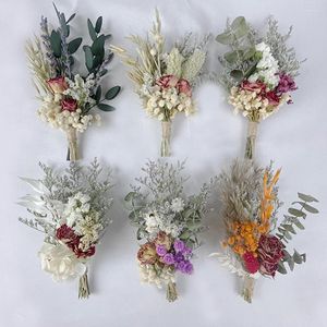Decorative Flowers Dried Pressed Absorbed Rose Plant Po Artificial Flower Wedding Party Bouquet Scrapbook Craft