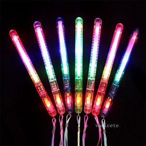 Party Gunst Blinkender Zauberstab LED Glow Light Up Stick Bunte Leuchtstäbe Konzert Party Atmosphäre Requisiten Gefälligkeiten Weihnachten LT521