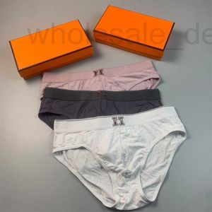 Mutande Slip firmati Intimo da uomo realizzato in puro cotone, delicato sulla pelle e traspirante, pantaloncini a triangolo dalla personalità giovane T42Q